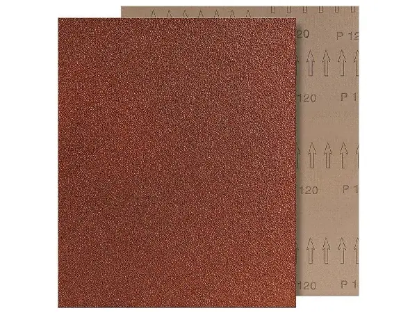 Tejido abrasivo/ 230x280mm K 240 cor. marrón