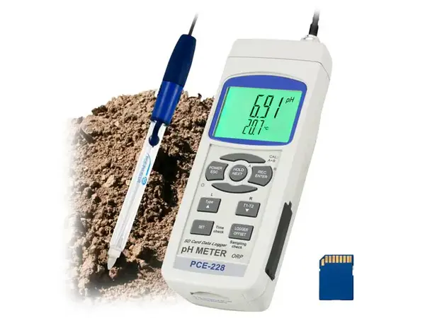 Medidor de pH para lodo y tierra PCE-228SLUR