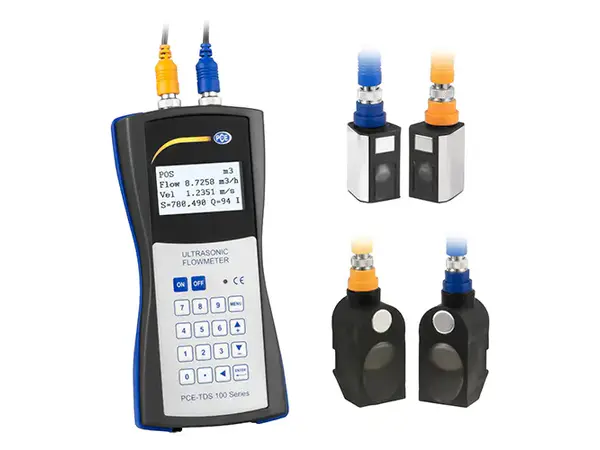Medidor de caudal por ultrasonidos  
PCE-TDS 100HSH