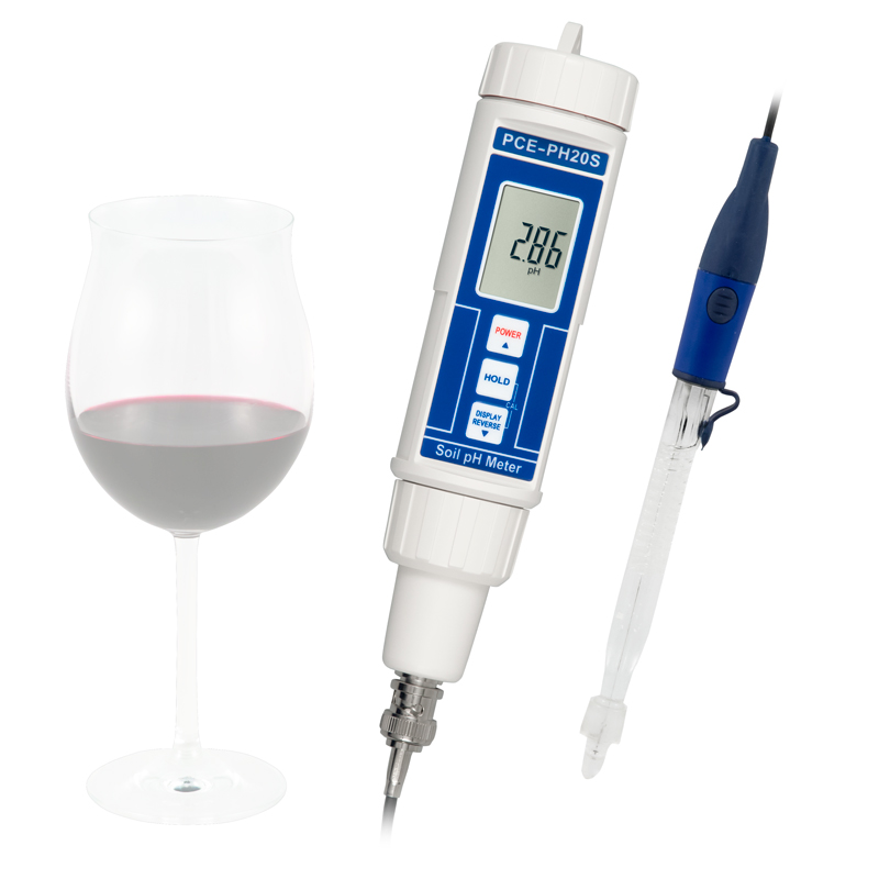 Medidor de pH PCE-PH20WINE para vino