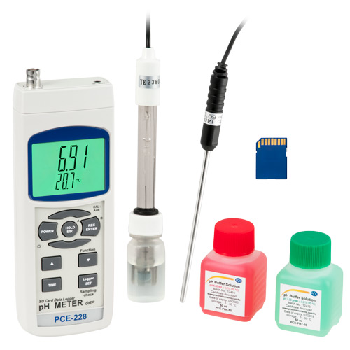 Medidor de pH PCE 228 Kit