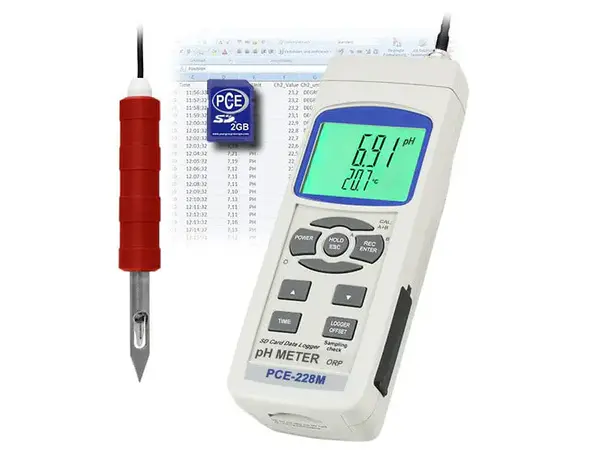 Medidor de ph para alimentos PCE-228M