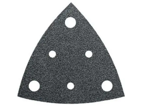 Disco abrasivo triangular perforado 80mm K100 VE5  