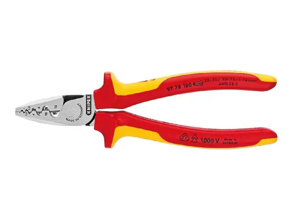 pinza extremo hilo 180mm VDE 0,25-16 mm2 2K Knipex
