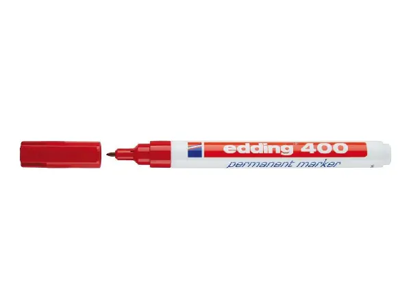 Rotulador permanente N° 400 rojo Edding