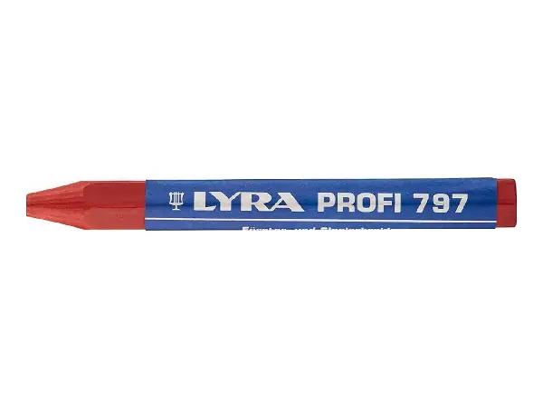 Tiza de marcar amarilla rojo120x12mm Lyra