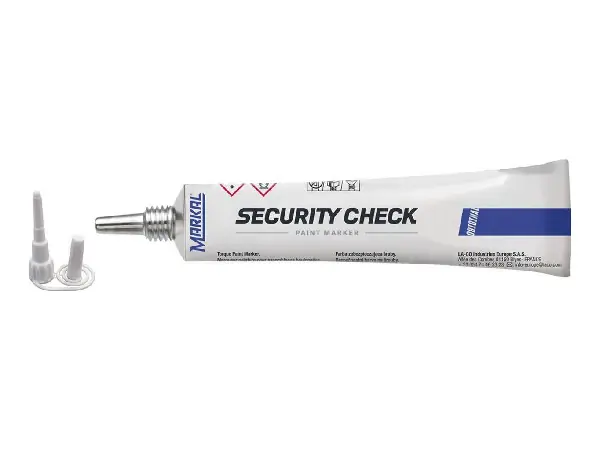 Markal Security-Check barniz de sellado, azul