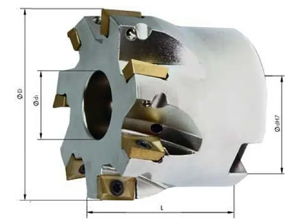 Portacuchillas ang. 90 Z8 refrigeracion interiorD63mm para APKT10