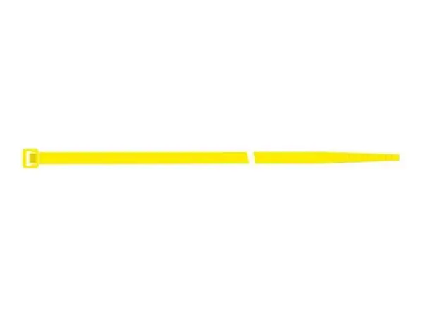 abrazadera para cables nilón amarilla UV 4,5x280mm 100uds. Sapi
