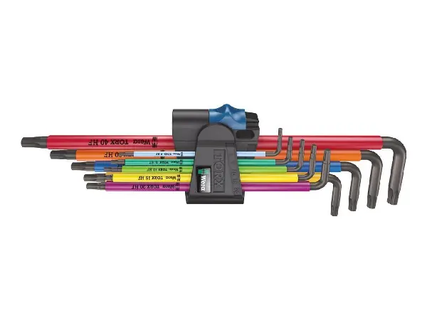 Juego destornilladores acodados largo Multicolour TX-HF 9 piezas Wera