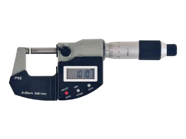 Micrometro exteriores IP65 digital en estuche 0-25mm FORMAT
