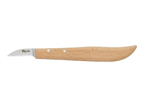 Cuchillo desbarbar/ desbarbador con mango madera 140mm FORTIS