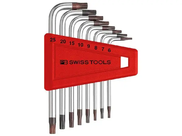 Juego llaves Allen en soporte plástico 8 piezas T6-T25 PB Swiss Tools