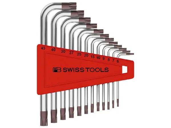 Juego llaves Allen en soporte plástico 12 piezas T6-T45 PB Swiss Tools