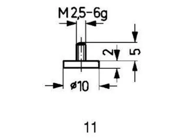 Calibre de medicion MD tipo 11/10,0mm KÄFER